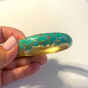 Turquoise and gold bracelet